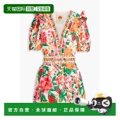 荷叶边印花棉质府绸连体衣 1h可退 317942SLO RIO 女士 潮奢 FARM