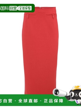 STAUD 女士半身裙 R24F6110TCROUG AW2024 红色 拉链半身裙