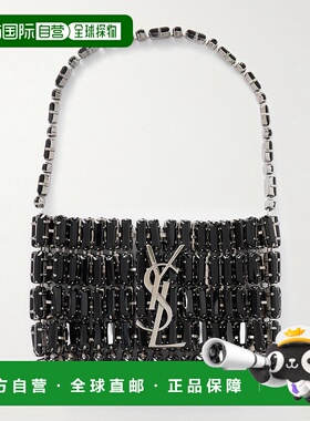 1h可退 潮奢 Saint Laurent 圣罗兰 女士 镀银水晶肩包 788380JBO