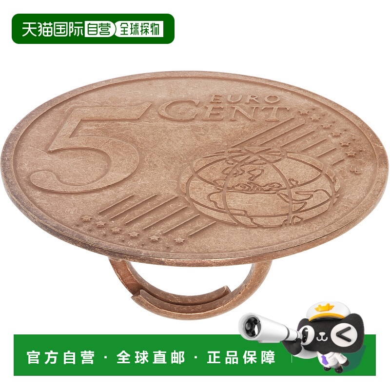 1h可退 潮奢 Vaquera 女士 红铜色 D’heygere 联名 Coin 戒指 VA