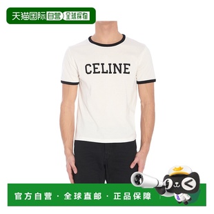 男士 白色 T恤 SS2025 短袖 RX02R507Z01QF CELINE