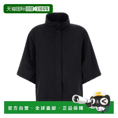 1h可退 HERNO 女士外套 GI00159DL128539300 SS2026 黑色 高领斗