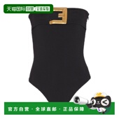 Bodysuit BALMAIN with SS2026 黑色 女士连体裤 GF1BA285JL050PA