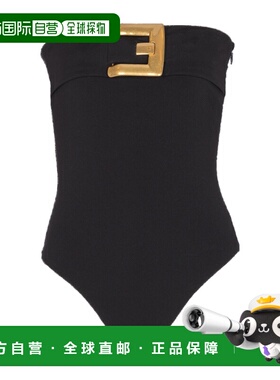 BALMAIN 女士连体裤 GF1BA285JL050PA SS2026 黑色 Bodysuit with