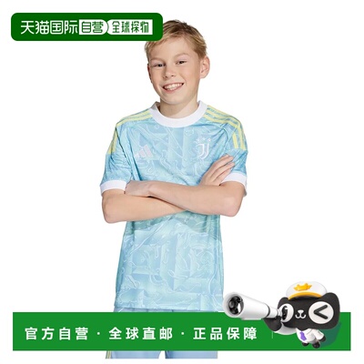 ADIDAS Juventus 25/26赛季客场青少年款短袖T恤 中性