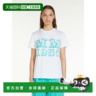 MAX MARA 女士衬衫 1941043206035 AW2023 白色 印花 T 恤