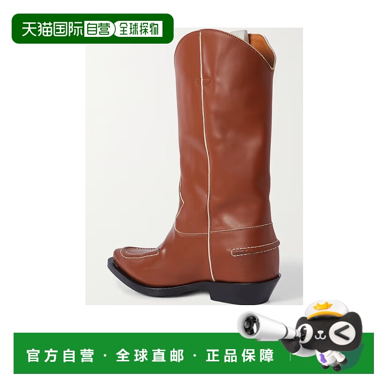 1h可退 CHLOÉ 女士高跟鞋 C22W709A3244 SS2023 棕色 Nellie 短筒