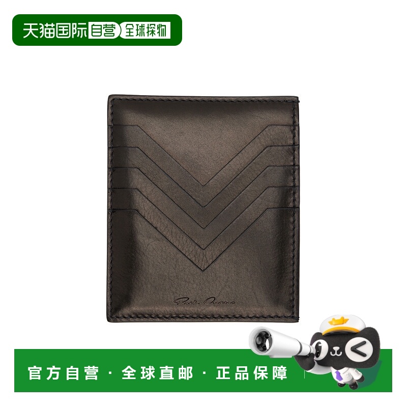 RICK OWENS 男士钱包 RA02E0710LCA09 AW2025 深棕色