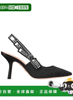 DIOR 女士高跟鞋 KCV373TCES900 SS2025 黑色 尖头高跟凉鞋