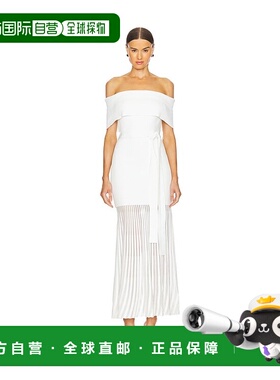 1h可退 潮奢 REBECCA VALLANCE 女士 Mariana 针织中长连衣裙 240