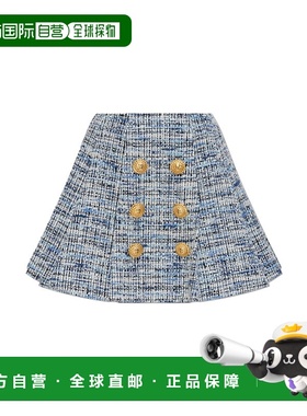 BALMAIN 女士半身裙 EF1LBA53CF776FC SS2025 灰色 GONNE