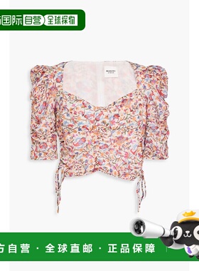 1h可退 潮奢 ISABEL MARANT 女士 印花棉/薄纱上衣 HT0011FAA3J08