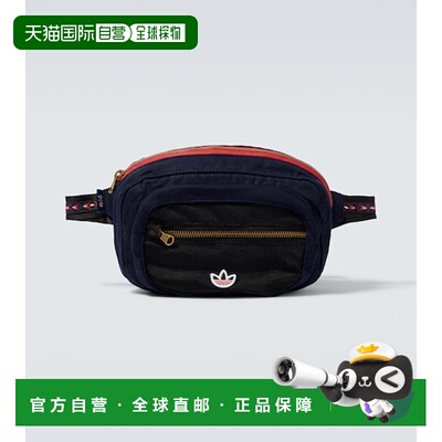 1h可退 潮奢 adidas 阿迪达斯 男士 x Clot 刺绣帆布腰包斜挎包