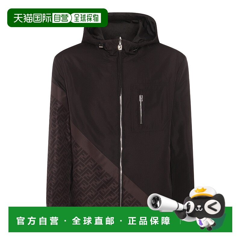 1h可退 FENDI 男士夹克 FAA917AQNOF1N6F CO 黑色
