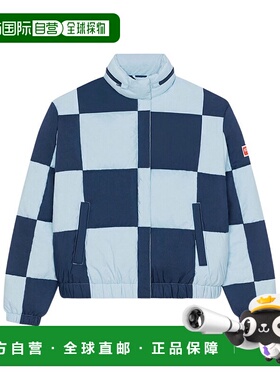 KENZO 女士外套 FC62OU1039NC64 AW2022 蓝色 连帽棉服