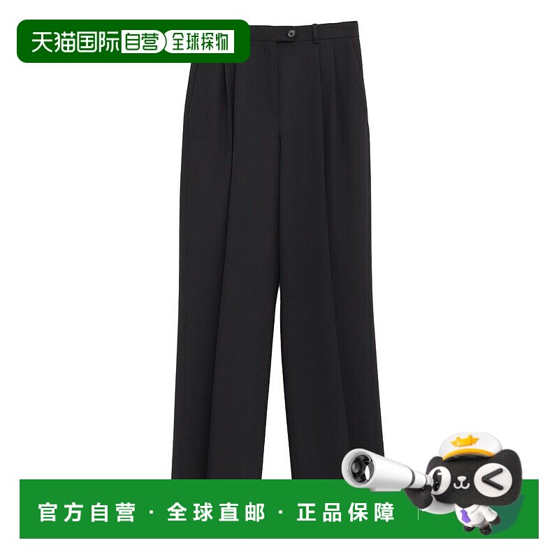 THE ROW 女士休闲裤 10539W2812BLK AW2025 黑色 腰带袢休闲裤