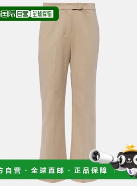 1h可退 潮奢 'S Max Mara 女士 Conico 棉混纺喇叭长裤 001380