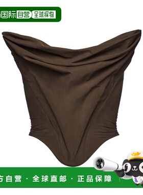 MAGDA BUTRYM 女士背心吊带 215425BROWN SS2025 棕色性感胸衣