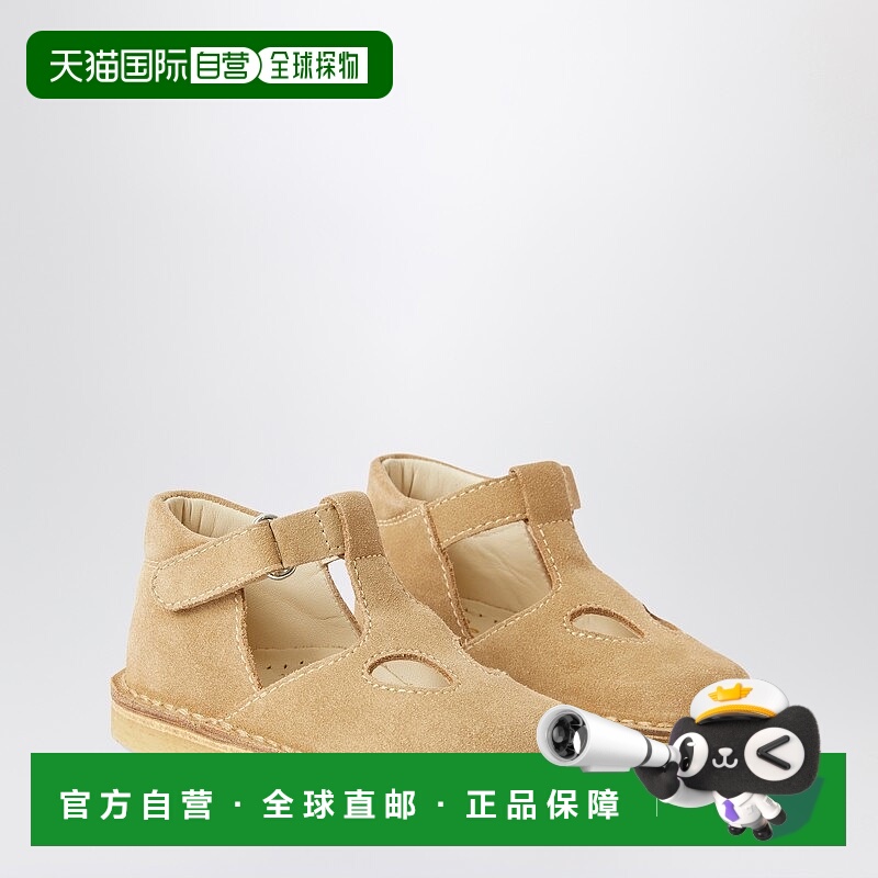 1h可退 潮奢 il gufo 女童 高筒浅褐色孔眼牛巴革凉鞋童鞋童装 P2