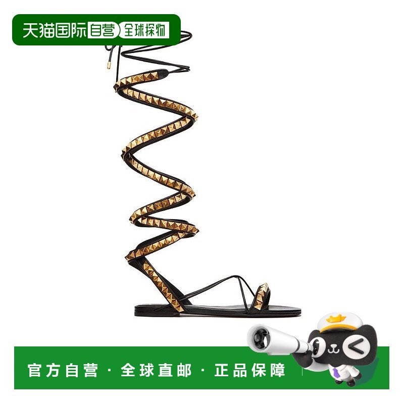 VALENTINO 女士凉鞋 XW0S0EJ1HYH0NO SS2022 金色 NO LIMIT 铆钉