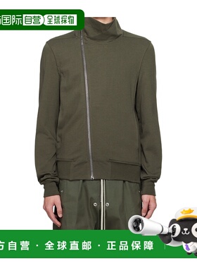 RICK OWENS 男士夹克 RU02E1272BA25 AW2025 绿色 长袖运动夹克