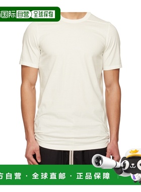 RICK OWENS 男士T恤 RU01F2264JA11 SS2026 白色 LEVEL TSHIRT