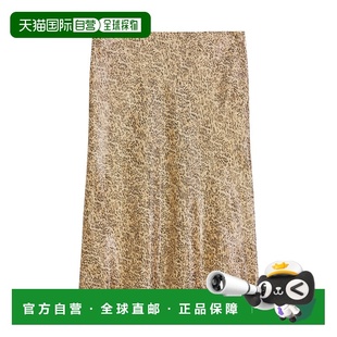 花色 CELINE SS2024 2J580965W19AL 豹纹印花半身裙 女士半身裙