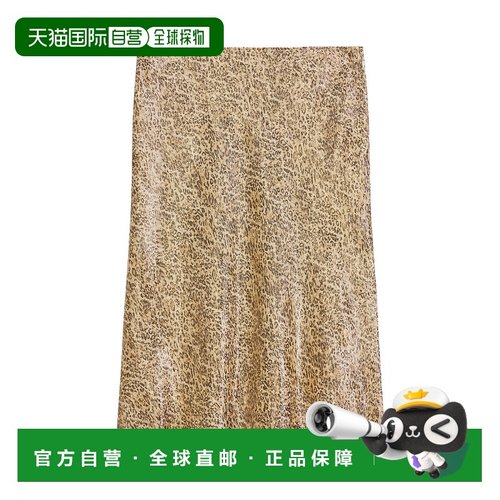 CELINE 女士半身裙 2J580965W19AL SS2024 花色 豹纹印花半身裙