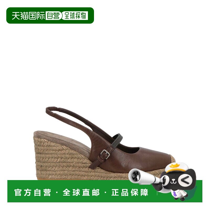 Brunello Cucinelli 布内罗 古奇拉利 女士 帆布面凉鞋单鞋