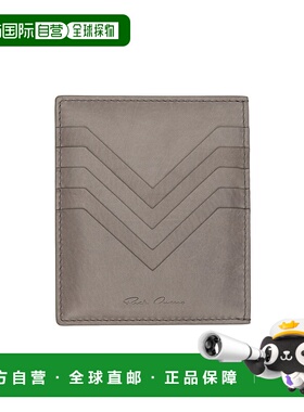 RICK OWENS 男士钱包  RA02E0710LCA34 AW2025卡包灰色