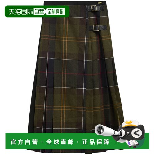 Barbour 女士半身裙 LSK0177TN11 AW2026 绿色 【付后1h可退】
