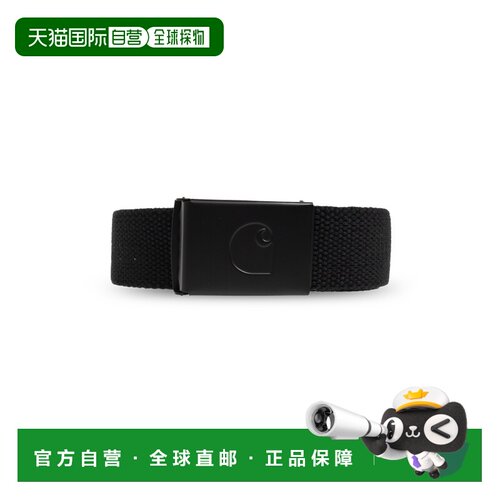 CARHARTT WIP 男士腰带 I03541500D2XX CO 黑色 Belt with logo
