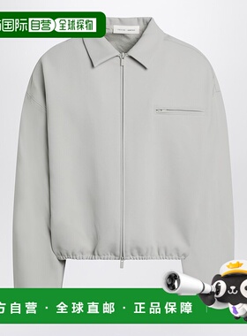 1h可退 潮奢 Essentials 男士 浅灰色尼龙拉链夹克 202SP258066FA