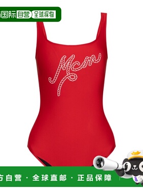 MCM 女士泳装 MFWFSMM03XC SS2025 红色 无袖连体泳衣