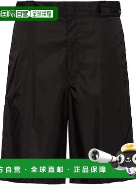 PRADA 男士短裤 SPG32S1821WQ8F0002  SS2025黑色休闲裤