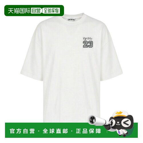 OFF-WHITE 男士T恤 44OWOS26T078100 SS2025 白色短袖