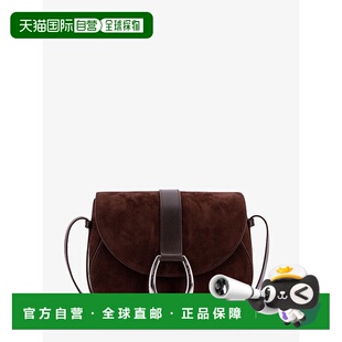 1h可退 潮奢 Staud 女士 Bella 马鞍形绒面革斜挎包 H25F3009UNES