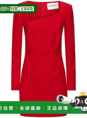 1h可退 潮奢 ROLAND MOURET 罗兰 穆雷 女士 长袖绉纱迷你连衣裙