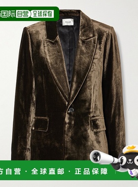 1h可退 潮奢 Frame Denim 女士 天鹅绒西装外套 WP25WBZ003ESPR