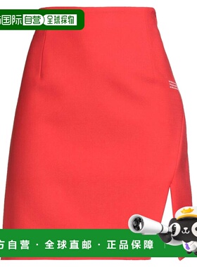 1h可退 潮奢 off-white 女士 迷你半身裙 red红色 舒适时尚