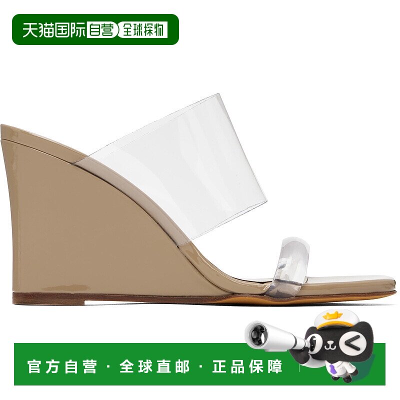1h可退 潮奢 Maryam Nassir Zadeh 女士 驼色 Olympia 凉鞋 046