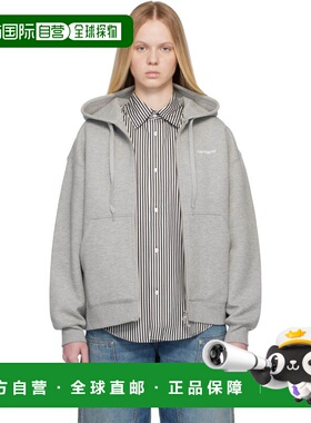 1h可退 潮奢 CARHARTT WIP 女士 灰色 Alda 连帽衫 I03602800DXX