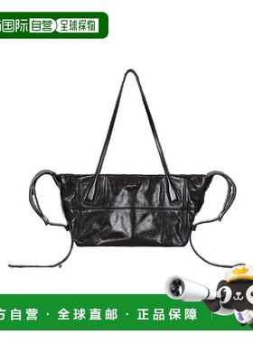 BALMAIN 女士手提包 FN1FI016LBFO0PA AW2025 黑色 亮面托特包