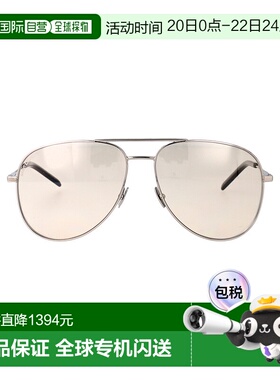 SAINT LAURENT 男士太阳镜 CLASSIC11072 AW2025 银色