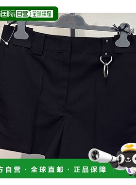 PRADA 女士短裤 P220JC108NF0002 SS2025 黑色 Wool shorts