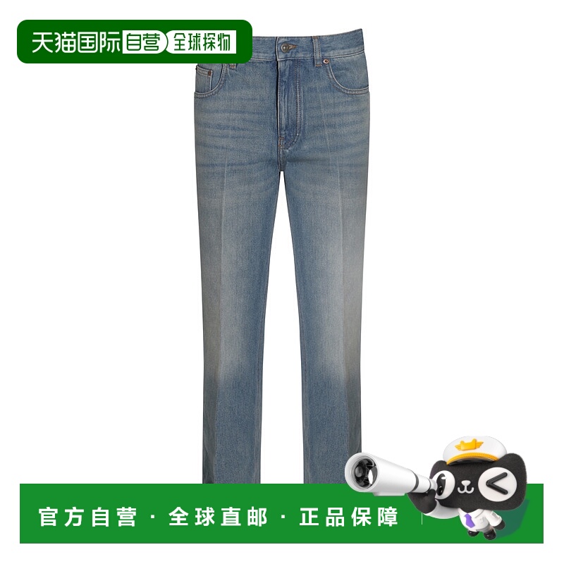 1h可退 潮奢 Valentino 华伦天奴 女士 EDGES 牛仔提花长裤 6B3DD