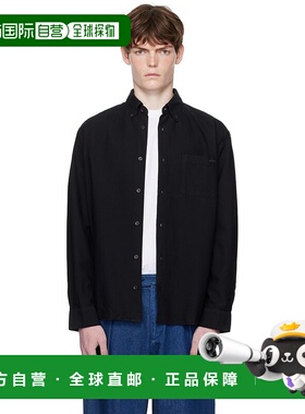 1h可退 潮奢 A.P.C. 男士 黑色 Mateo Logo 衬衫 COHAHH12599