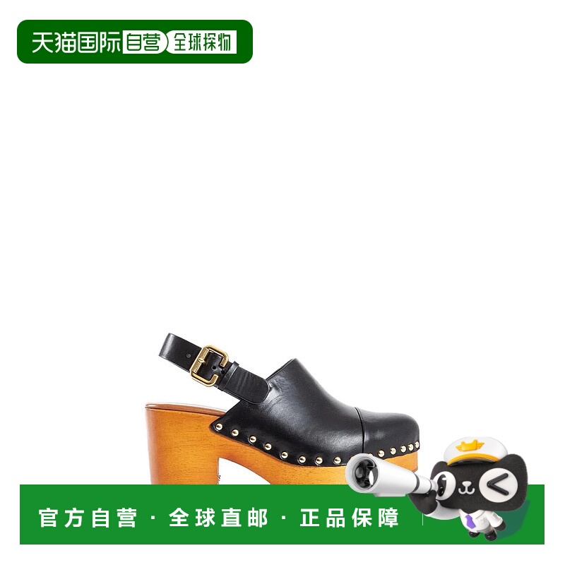 1h可退 CHLOÉ 女士凉鞋 CHC25U10VLT001 SS2025 黑色 Chloe Mules