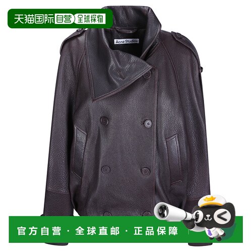 ACNE STUDIOS 女士皮衣 A70196ADM AW2026 棕色 Jackets & Coats