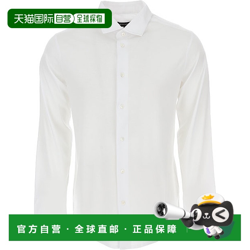 1h可退 EMPORIO ARMANI 男士衬衫 8N1CG11JUVZ100WHITE CO阿玛尼